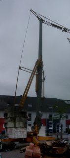 Der Kran ist auch da ..