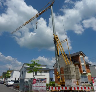 Der Kran ist auch da ..